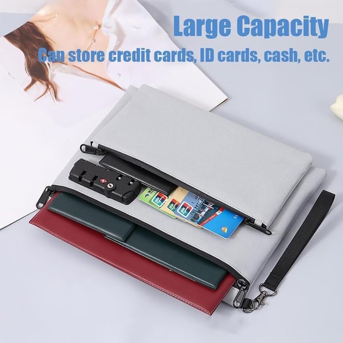 Last Day Sale 49% OFF🔥Double Layer Money Bag With Lock