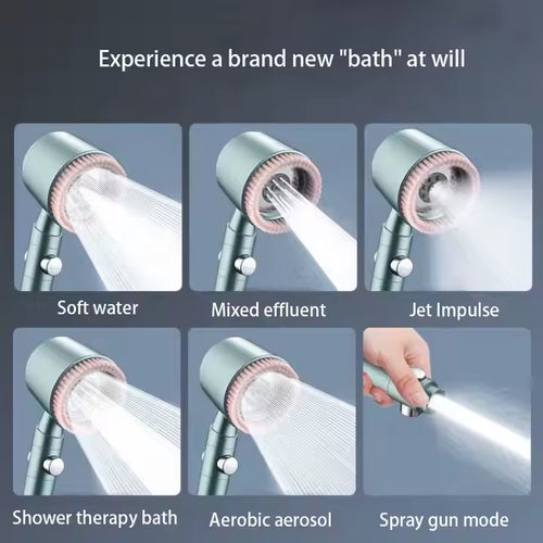 🚿Power Boost Showerhead – Strong Pressure for a Powerful Shower Experience!