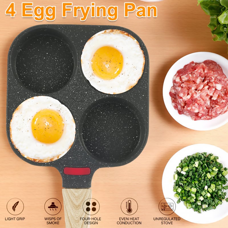 🔥🔥🍳4 Egg Frying Pan