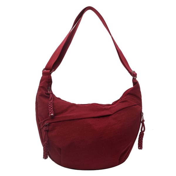 🔥Last Day Discount 49% Off 🔥👜Women's Fashion Plain Color Nylon Crossbody Hobo Bag
