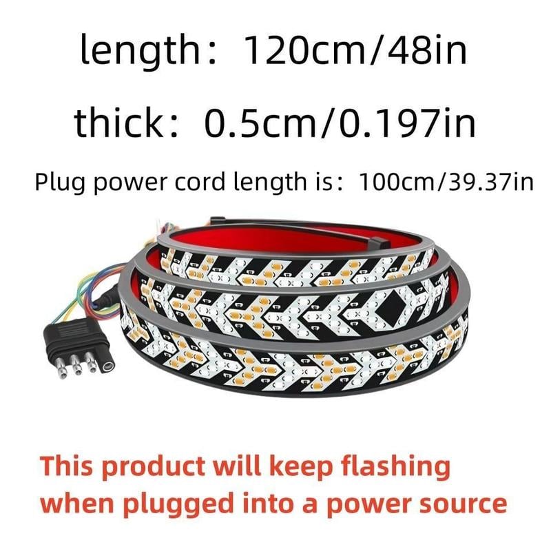 🎉LAST DAY 50% OFF🔥Fall Warning Signal Driving Light Strip, 48-Inch Car LED Light Strip, LED Lights for Car, Decorative Lights for Car🚗