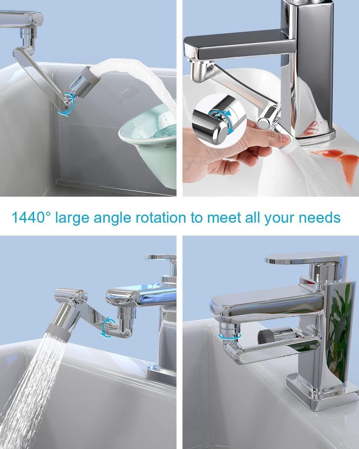 Last Day Sale 49% OFF🔥360° Rotating Faucet Extender – Dual Mode Water-Saving Tap Nozzle for Kitchen & Bathroom