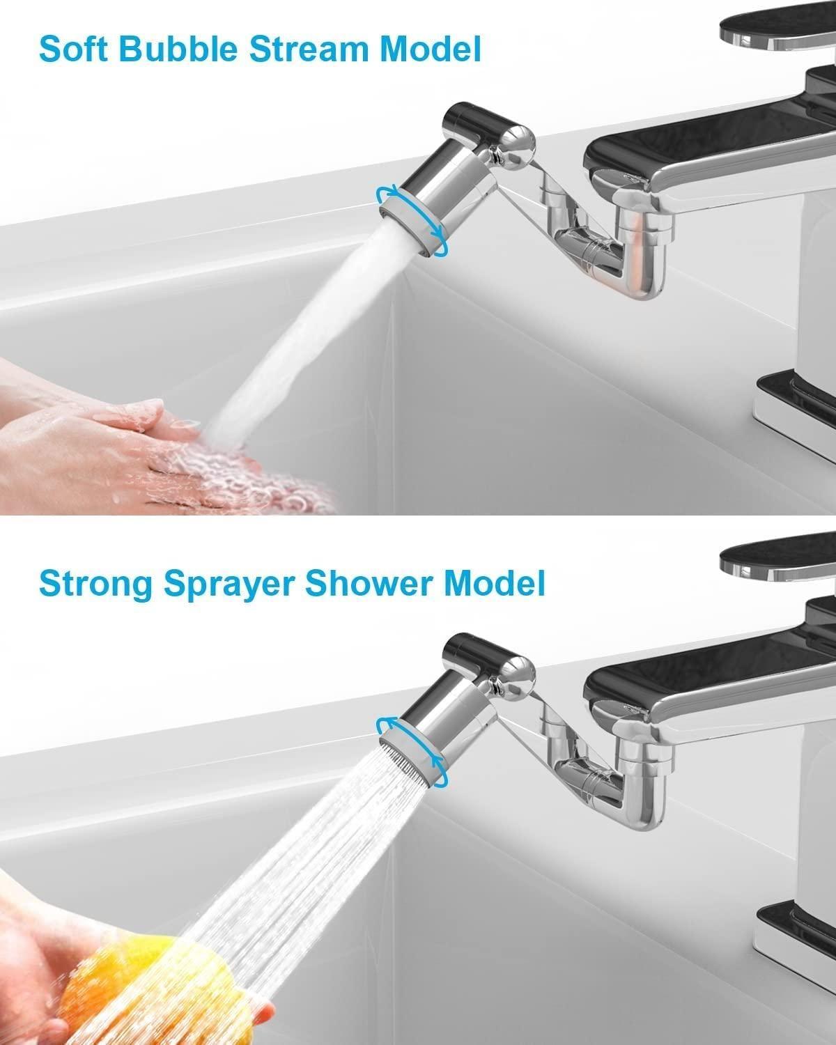 Last Day Sale 49% OFF🔥360° Rotating Faucet Extender – Dual Mode Water-Saving Tap Nozzle for Kitchen & Bathroom