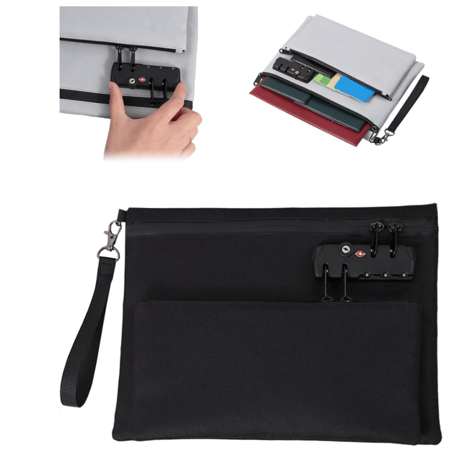 Last Day Sale 49% OFF🔥Double Layer Money Bag With Lock