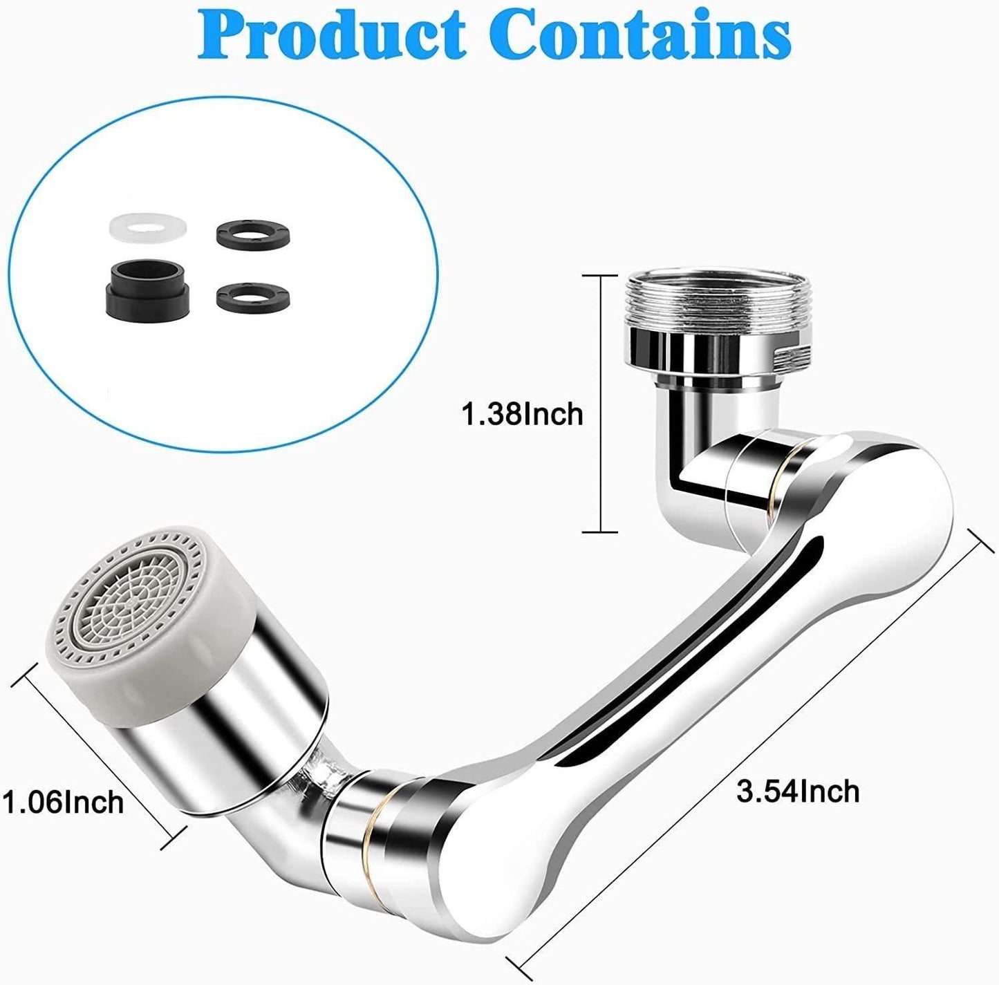 Last Day Sale 49% OFF🔥360° Rotating Faucet Extender – Dual Mode Water-Saving Tap Nozzle for Kitchen & Bathroom
