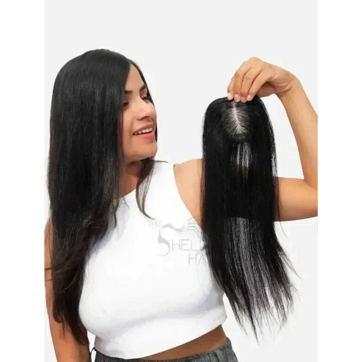 【🔥HOT SALE】2x3 Mini Scalp Topper | Hair Topper For Crown Thinning | Natural Look Wig