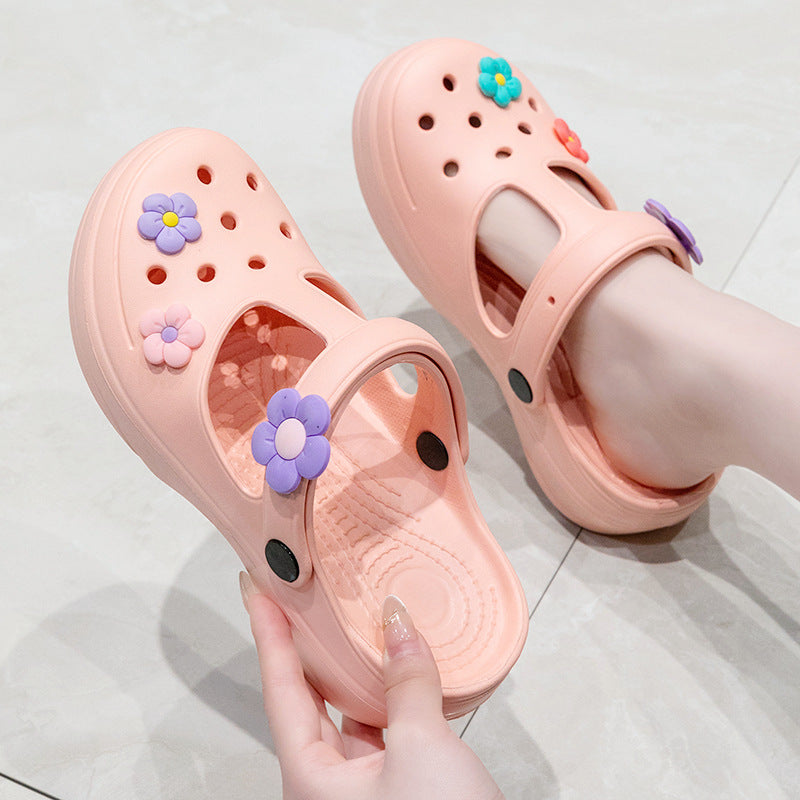 Last Day Sale 49% OFF🔥Summer non-slip wear-resistant thick-soled hole shoes