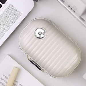 7 compartments portable pill case