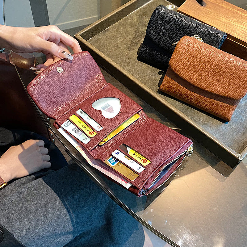 â°Unisex Pebble Leather Walletđ„