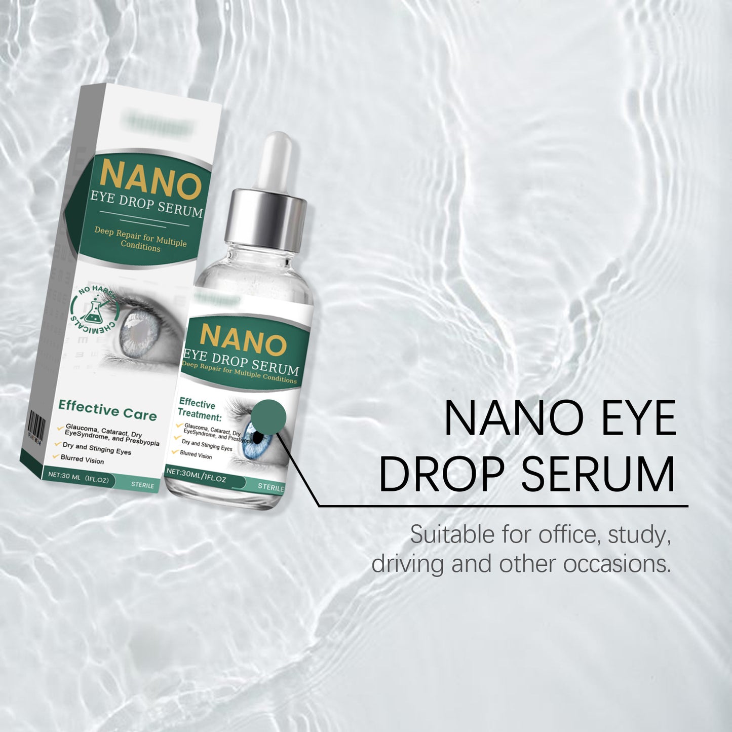 Nano Eye Drops Serum đŠââď¸Suitable for presbyopia, dry eye syndrome, glaucoma, and cataracts đŚ