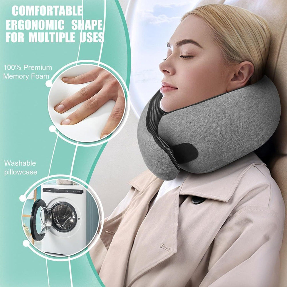 Hot Sale☀️Ultrasoft Memory Foam Neck Pillow for Travel