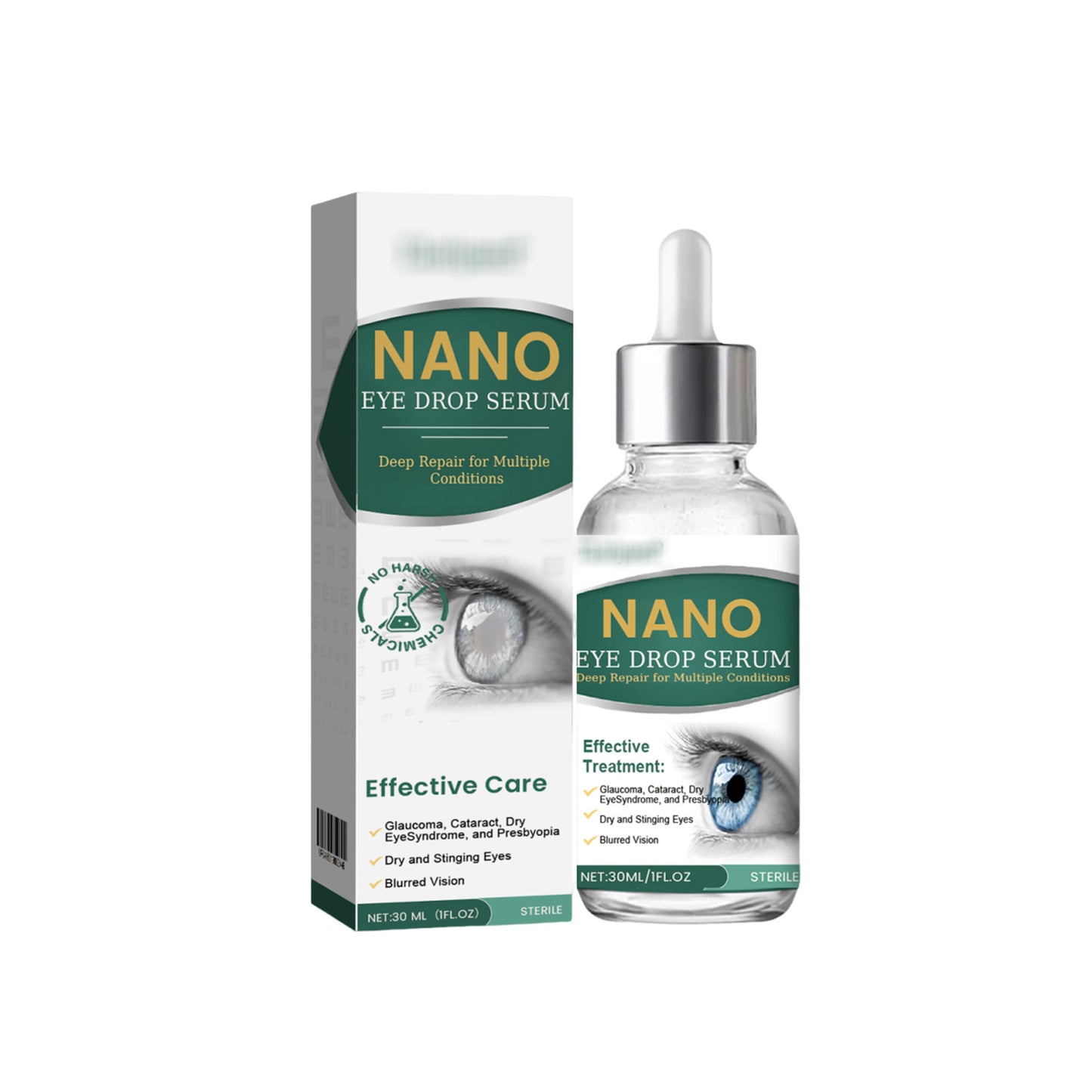 Nano Eye Drops Serum đŠââď¸Suitable for presbyopia, dry eye syndrome, glaucoma, and cataracts đŚ