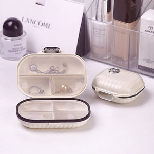 7 compartments portable pill case