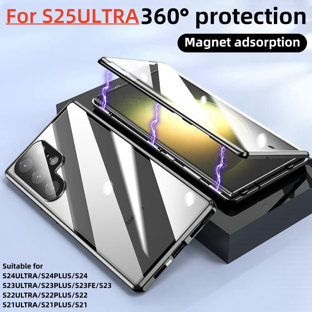HOT SALEđ„Galaxy S Series - Dual Magnetic Glass Caseđ±