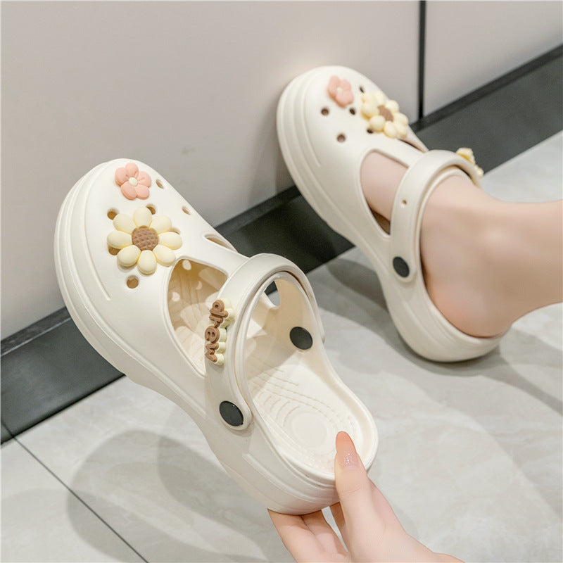 Last Day Sale 49% OFF🔥Summer non-slip wear-resistant thick-soled hole shoes