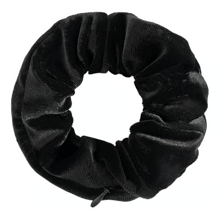 🪮Velvet Hair Ties with Zipper - Set of 3 Pieces