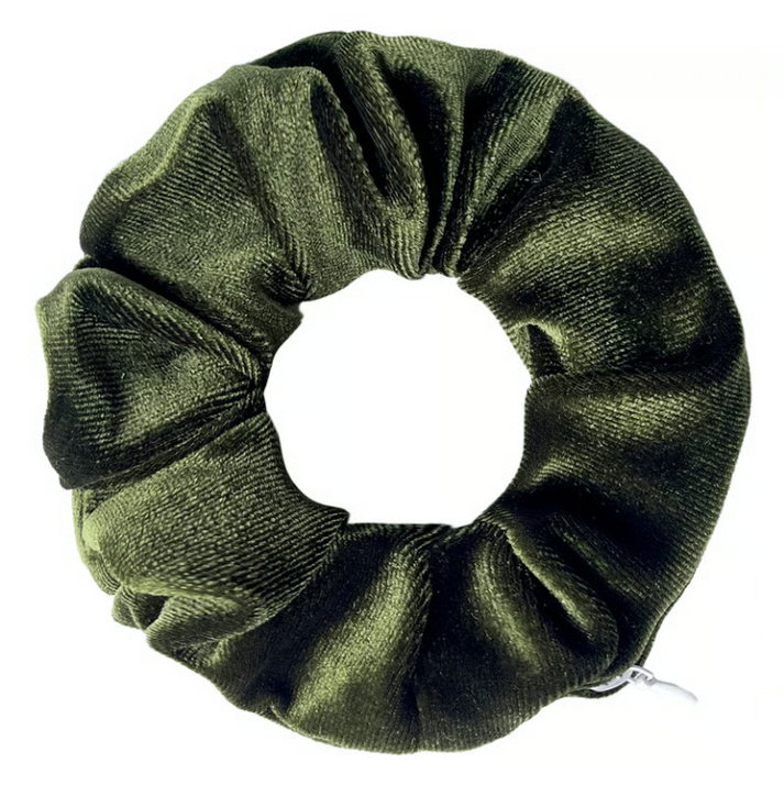 🪮Velvet Hair Ties with Zipper - Set of 3 Pieces