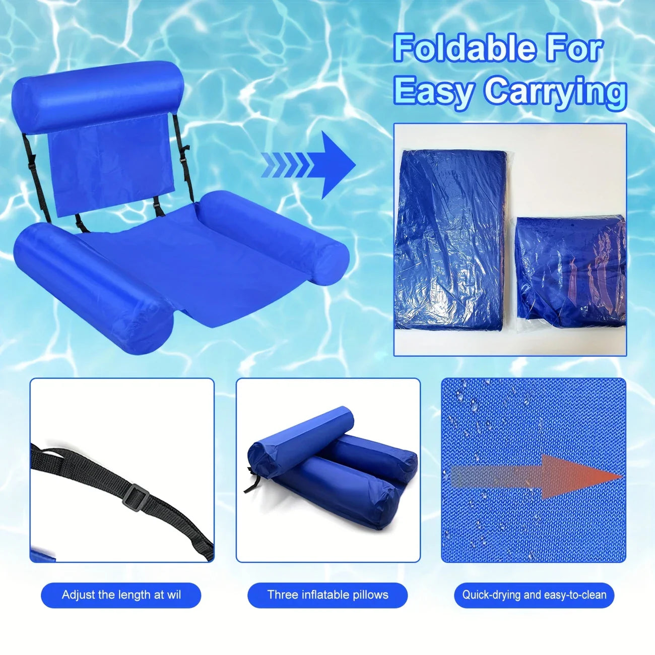🏝️Summer Hot Sale🌊 Inflatable Air Mattress with Pump
