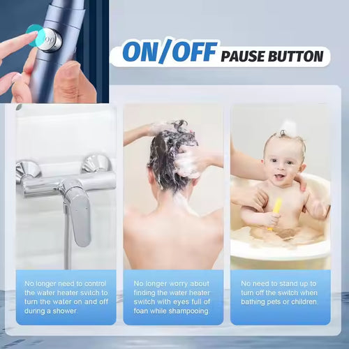 🚿Power Boost Showerhead – Strong Pressure for a Powerful Shower Experience!