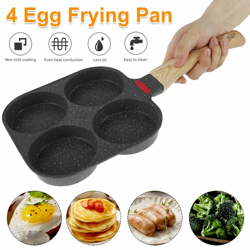 🔥🔥🍳4 Egg Frying Pan