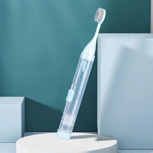 🪥Oral Care Companion on the Go: Portable Folding Toothbrush