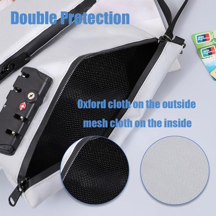 Last Day Sale 49% OFF🔥Double Layer Money Bag With Lock