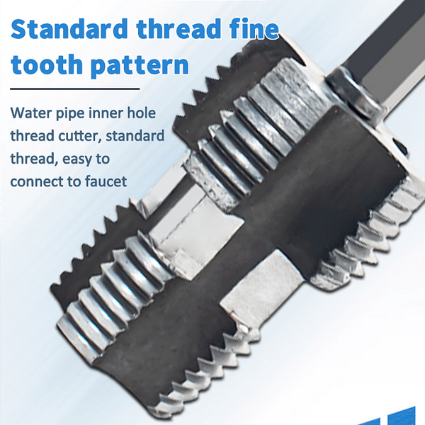 đ„Last Day - 49% OFFđ„ Electric Drill Compatible PVC Pipe Threader Kit with Various Die Sizes