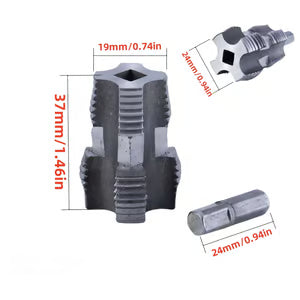 đ„Last Day - 49% OFFđ„ Electric Drill Compatible PVC Pipe Threader Kit with Various Die Sizes