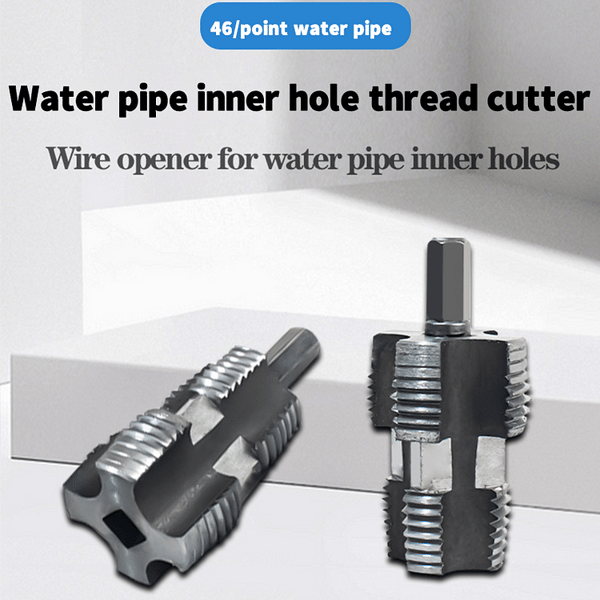 đ„Last Day - 49% OFFđ„ Electric Drill Compatible PVC Pipe Threader Kit with Various Die Sizes