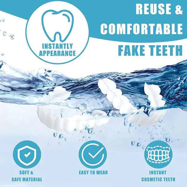 Last Day Sale 49% OFF🔥Artificial Teeth/ silicon braces/ Artificial teeth