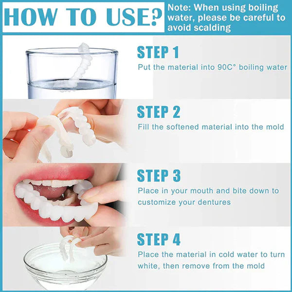 Last Day Sale 49% OFF🔥Artificial Teeth/ silicon braces/ Artificial teeth
