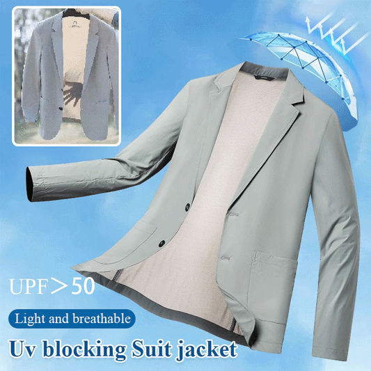 Light mature casual suit for men
