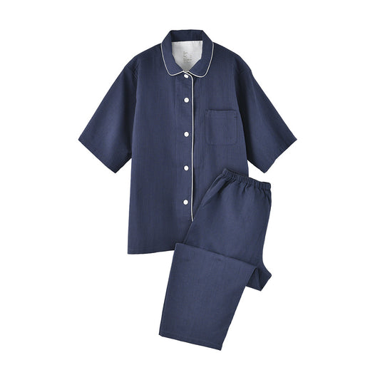 Last Day Sale 49% OFF🔥Men's and Women's 100% Cotton Short-sleeved Shorts Home Wear set