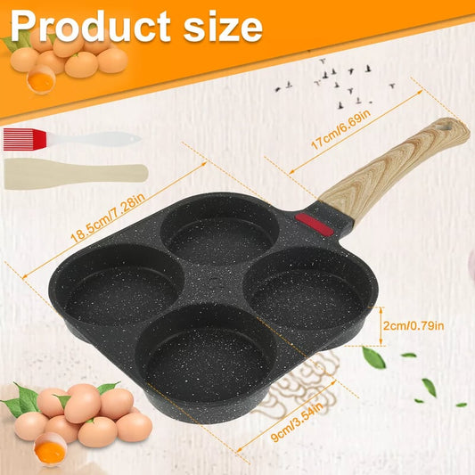 🔥🔥🍳4 Egg Frying Pan