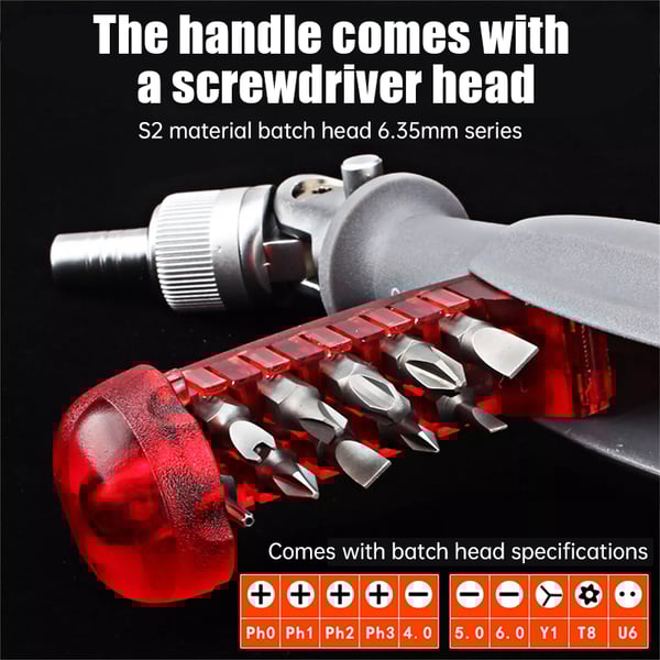 🔥 11-in-1 Ratchet Screwdriver Set 🔧