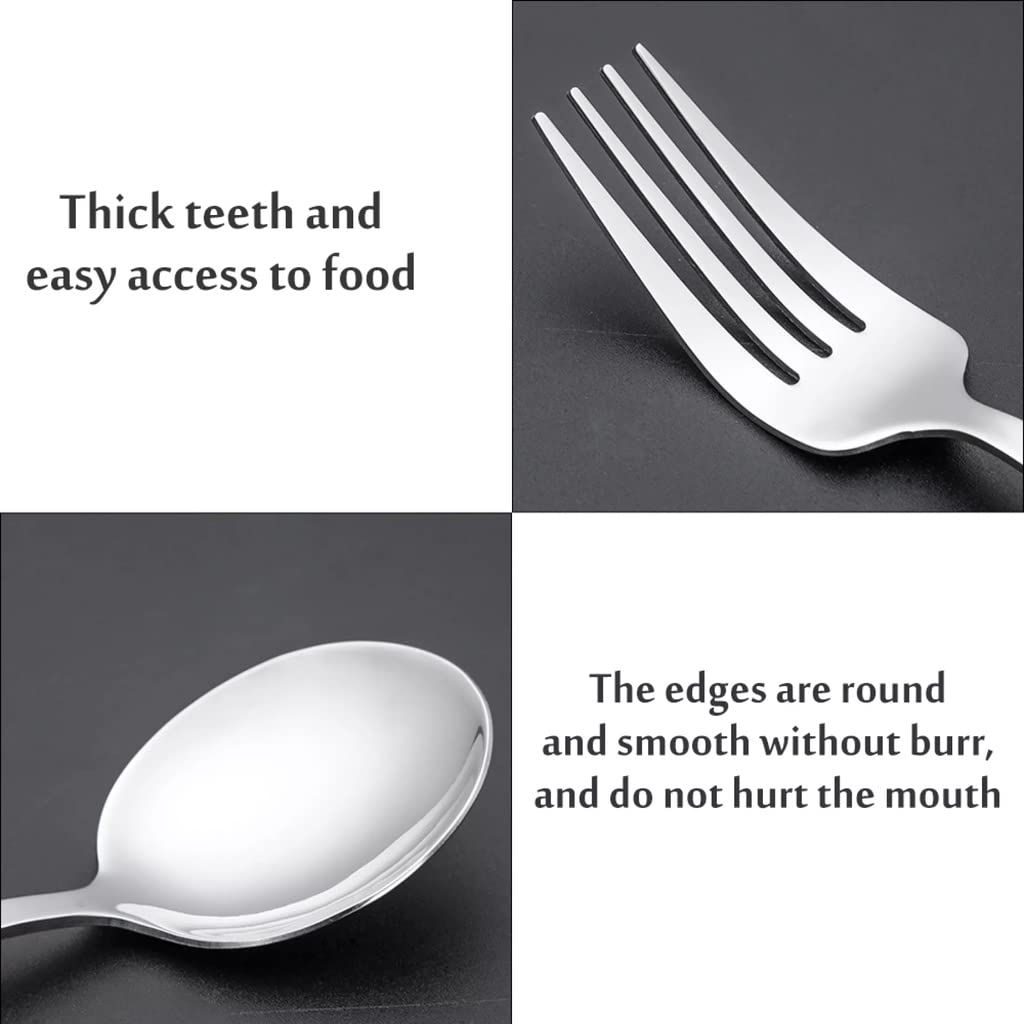 🍴Stainless Steel Steak Knife, Fork And Spoon Cutlery Set🍽️