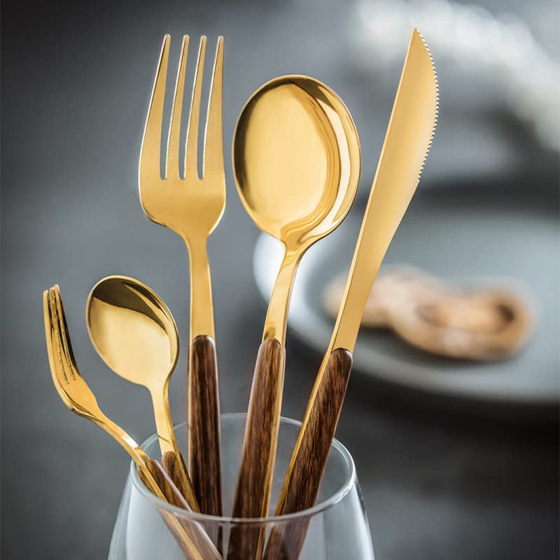 🍴Stainless Steel Steak Knife, Fork And Spoon Cutlery Set🍽️