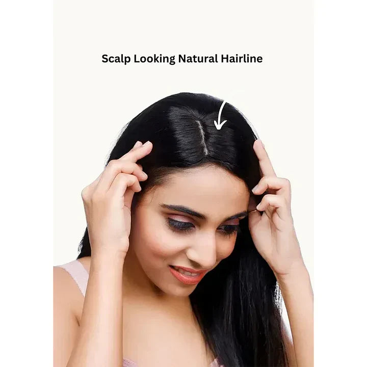 【🔥HOT SALE】2x3 Mini Scalp Topper | Hair Topper For Crown Thinning | Natural Look Wig