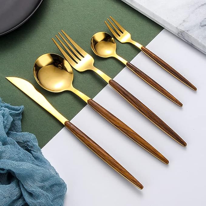 🍴Stainless Steel Steak Knife, Fork And Spoon Cutlery Set🍽️