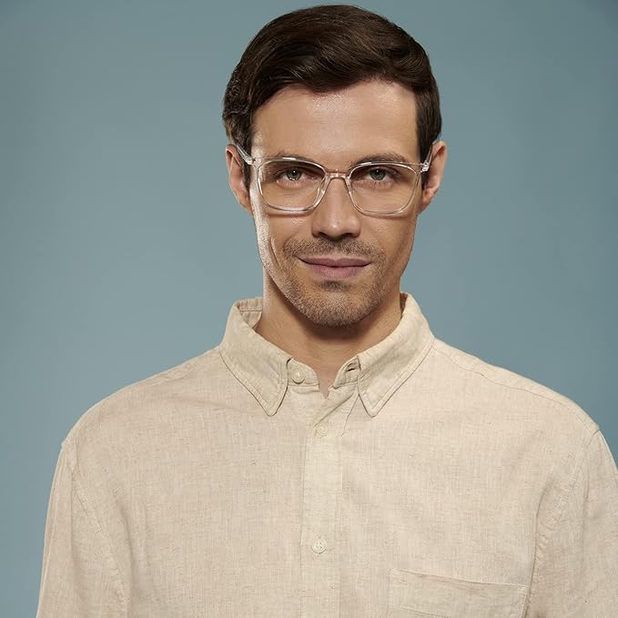 👓Zero Power Blue Cut Computer Glasses Anti Glare, Lightweight & Blocks Harmful Rays