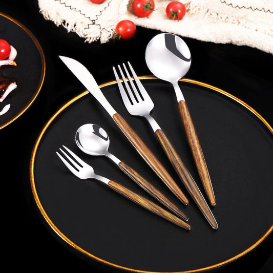 🍴Stainless Steel Steak Knife, Fork And Spoon Cutlery Set🍽️