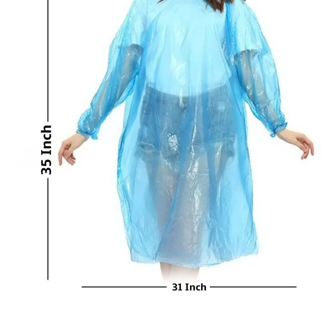 FULLY Reusable Wallet Rain Card Rain Coat for Adults (Set of 10)