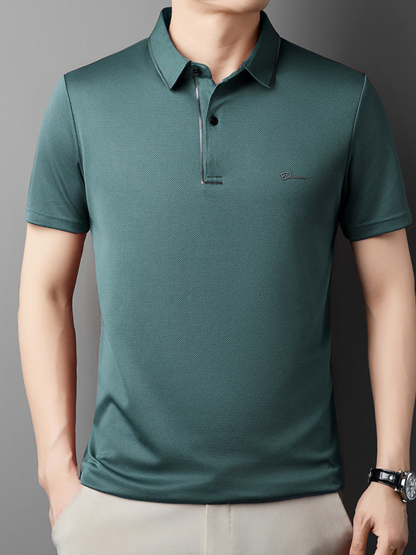 🧊Summer men's casual ice silk POIO shirt👚