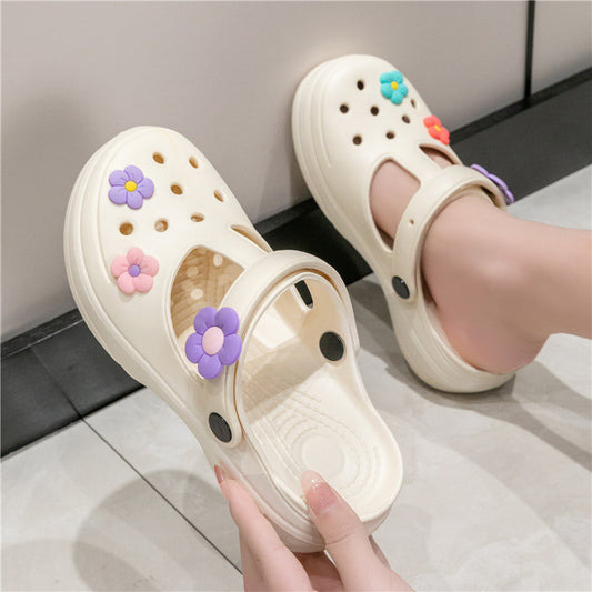 Last Day Sale 49% OFF🔥Summer non-slip wear-resistant thick-soled hole shoes