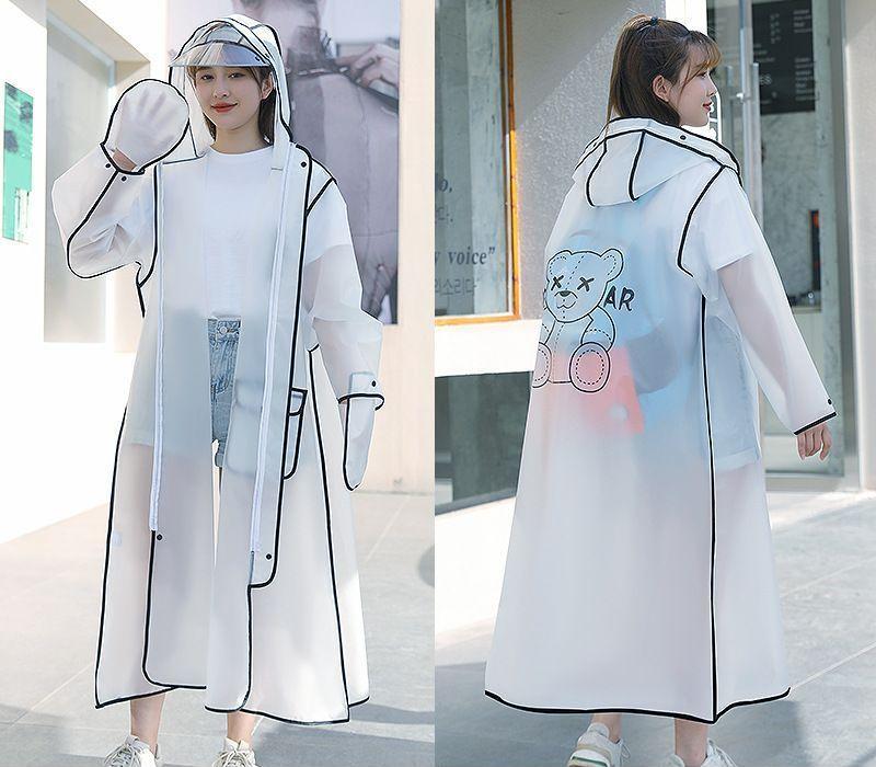 ✨ Reusable Raincoat with Hood (Removable) for Riding and Walking