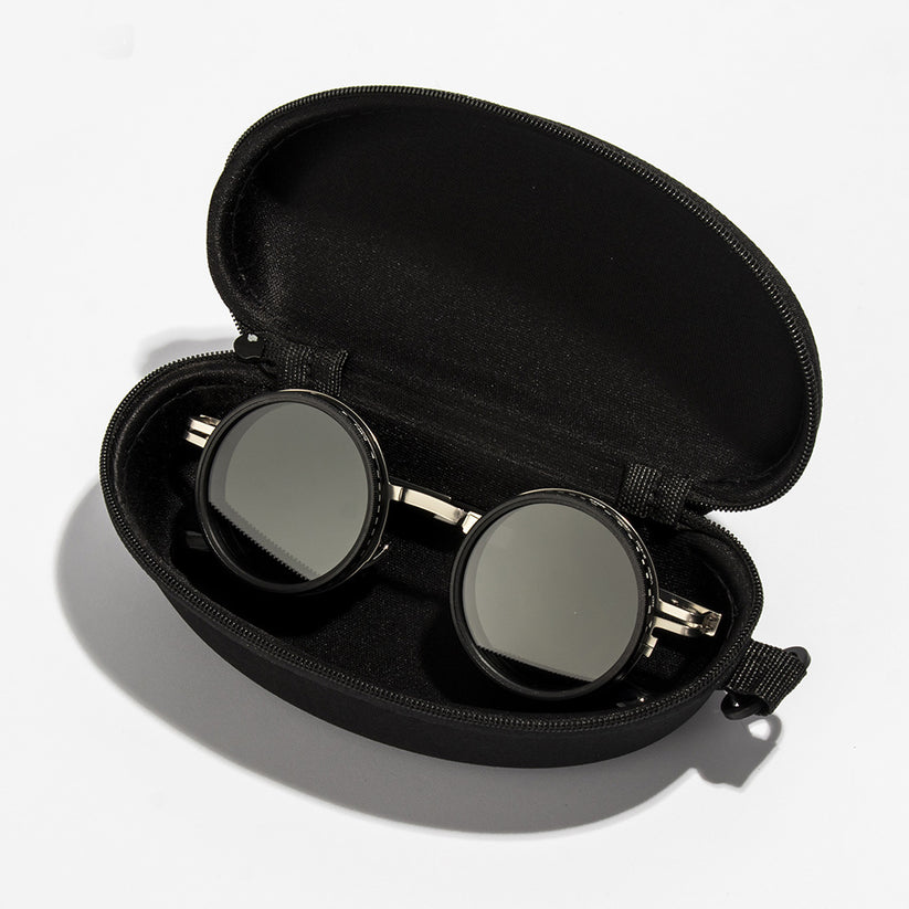 🕶️ Adjustable ND Sunglasses 1-9️⃣ | Round Polarized Lenses with Tint Filter 🌈