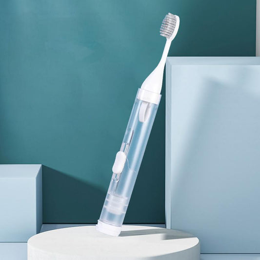 🪥Oral Care Companion on the Go: Portable Folding Toothbrush