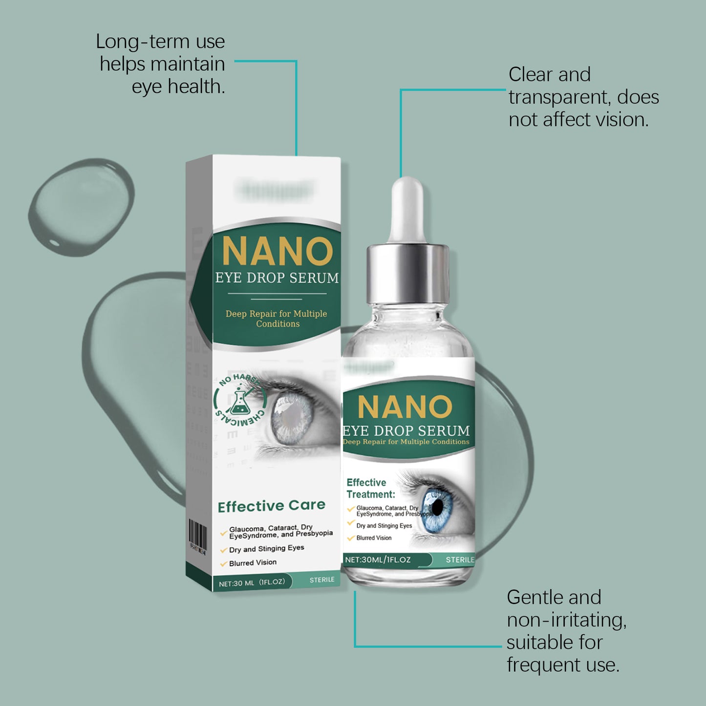 Nano Eye Drops Serum 👩‍⚕️Suitable for presbyopia, dry eye syndrome, glaucoma, and cataracts 🦘