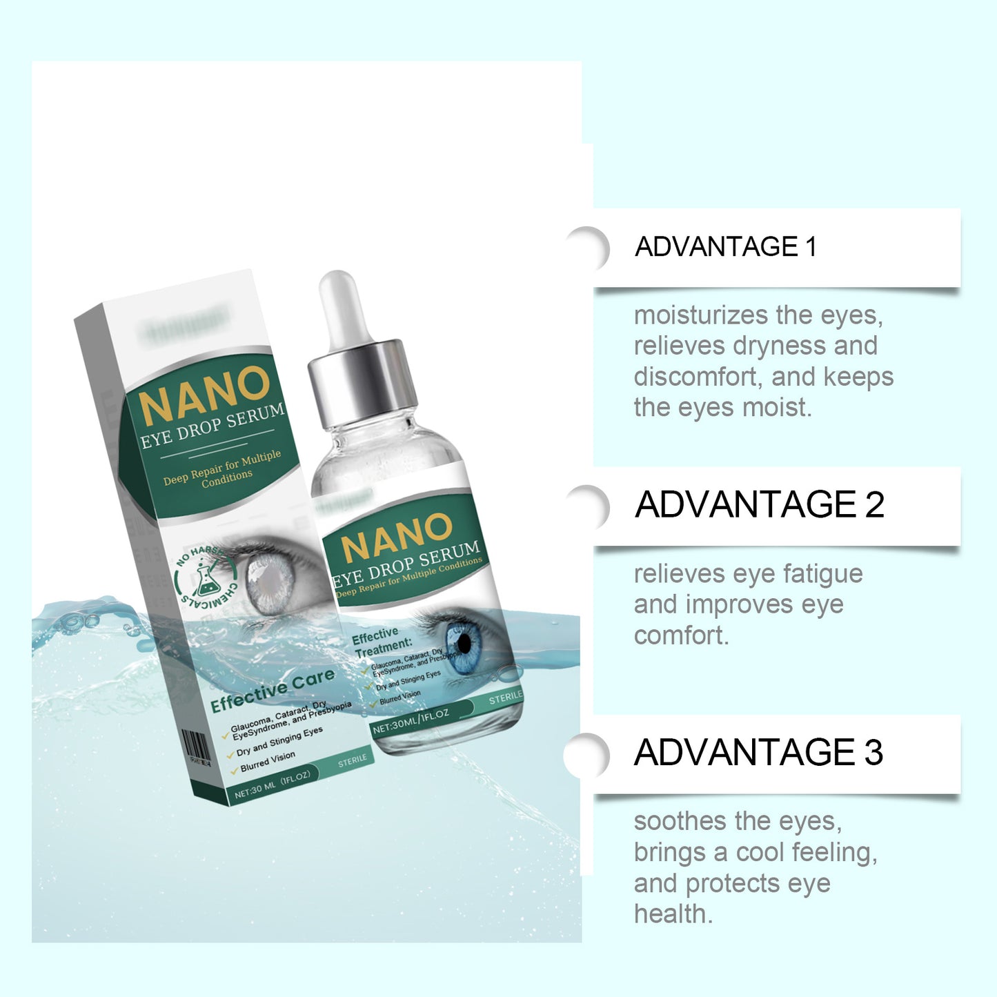 Nano Eye Drops Serum 👩‍⚕️Suitable for presbyopia, dry eye syndrome, glaucoma, and cataracts 🦘