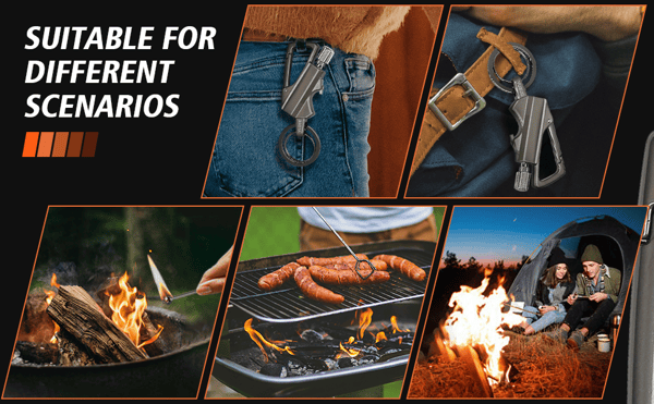 ⏳ Limited time 50% off! 💥Permanent Match Infinity Lighter with Multitool Keychain Bottle Opener